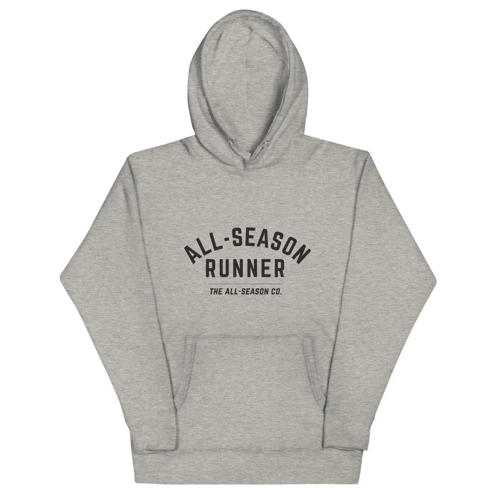 All-Season Runner: Unisex hoodie (Sport Grey or White) The All-Season Co.