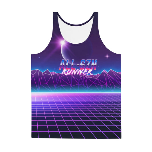 Run The 80s: Unisex Vaporwave Tank The All-Season Co.