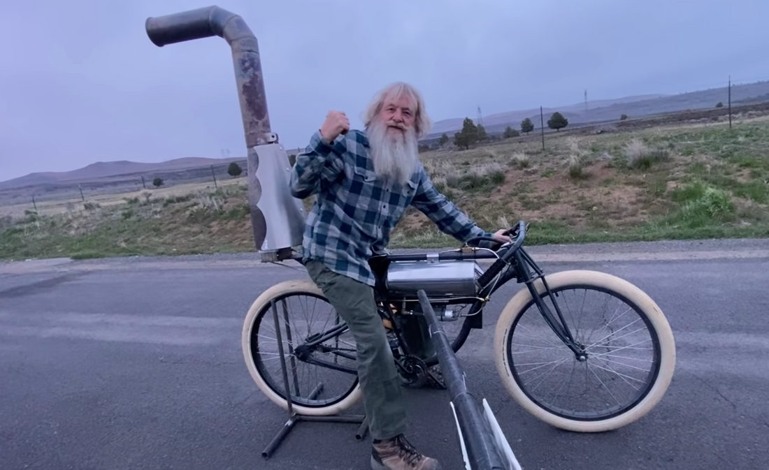 Watch: "Rocketman" tests out his homemade jet-fuel-propelled bicycle