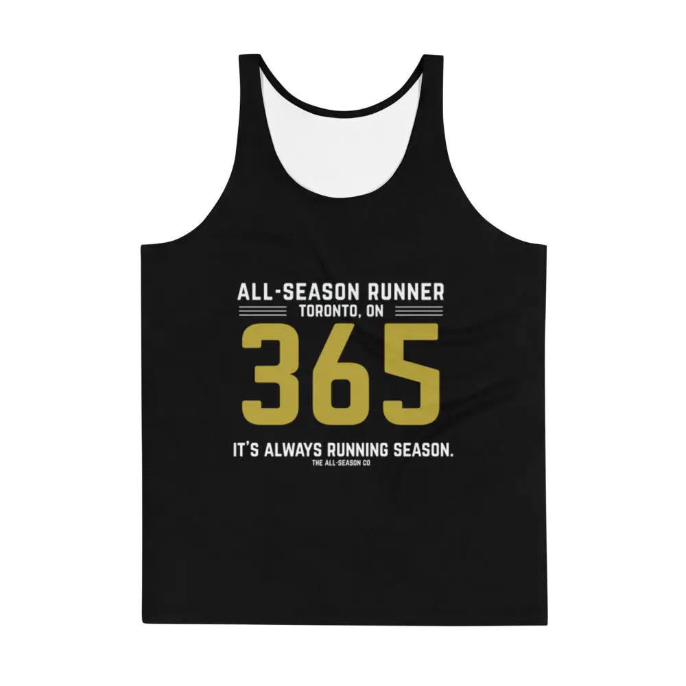 365: Men's Race Bib Tank 2.0 in Black The All-Season Co.