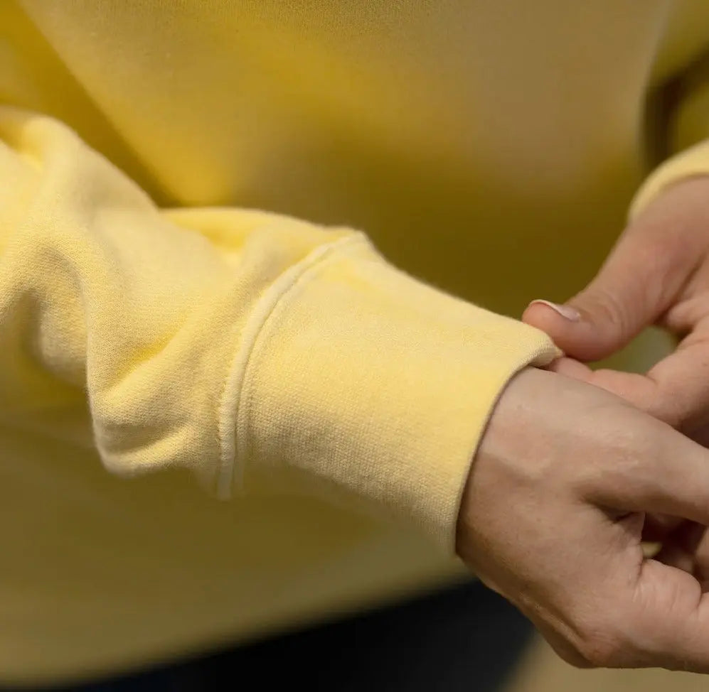 All-Season Runner: Unisex Crewneck Sweatshirt in Yellow The All-Season Co.