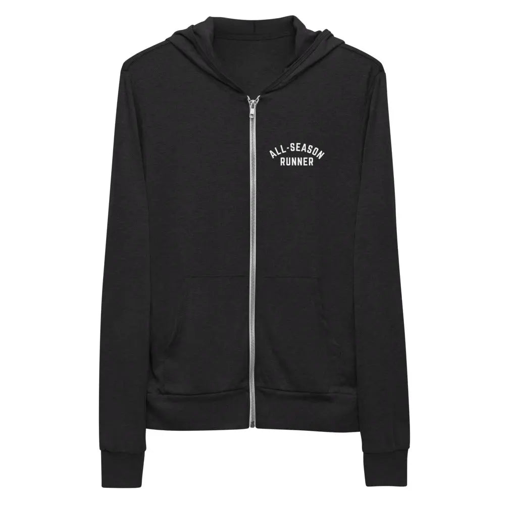 All-Season Runner: Unisex Zip Hooded Sweatshirt The All-Season Co.