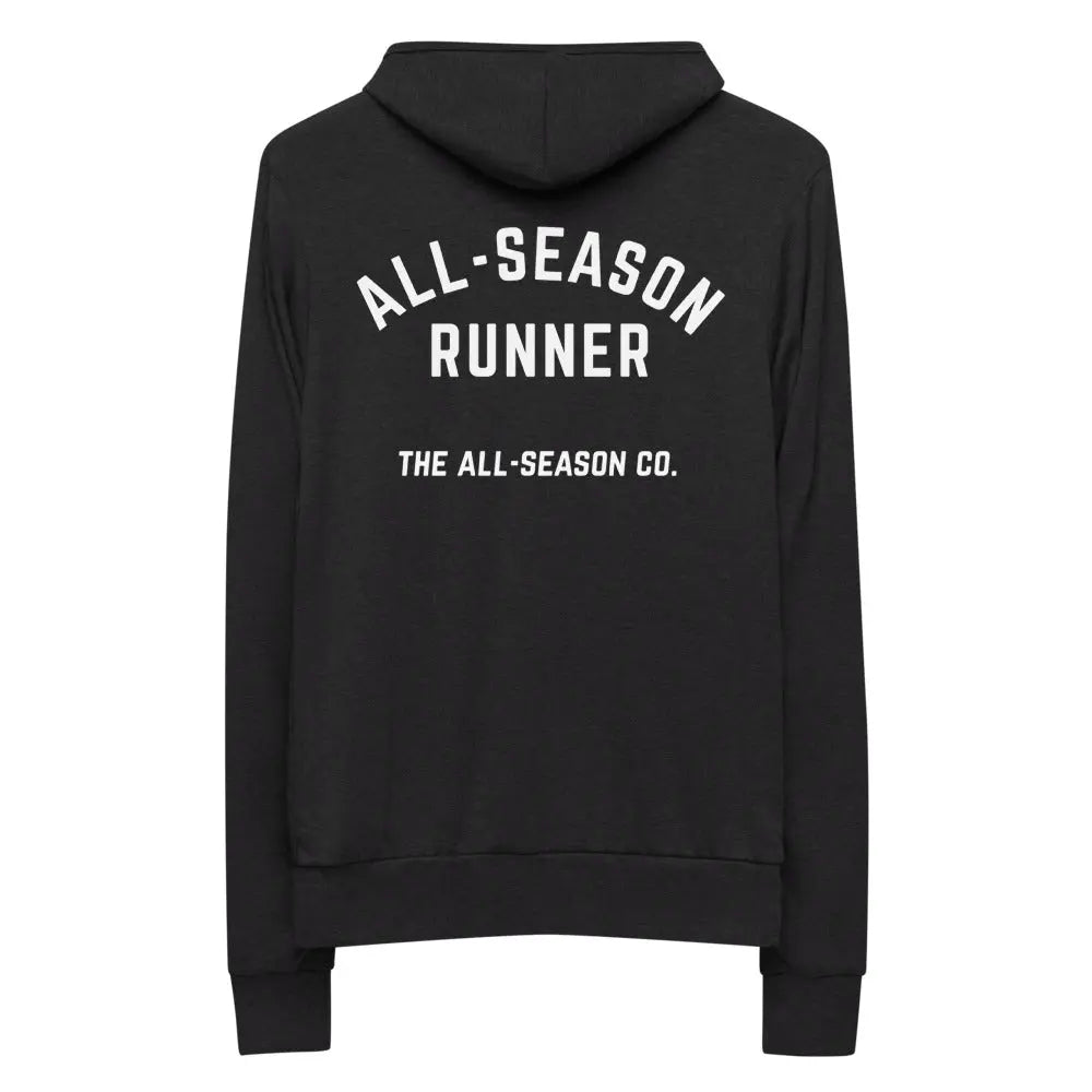 All-Season Runner: Unisex Zip Hooded Sweatshirt The All-Season Co.