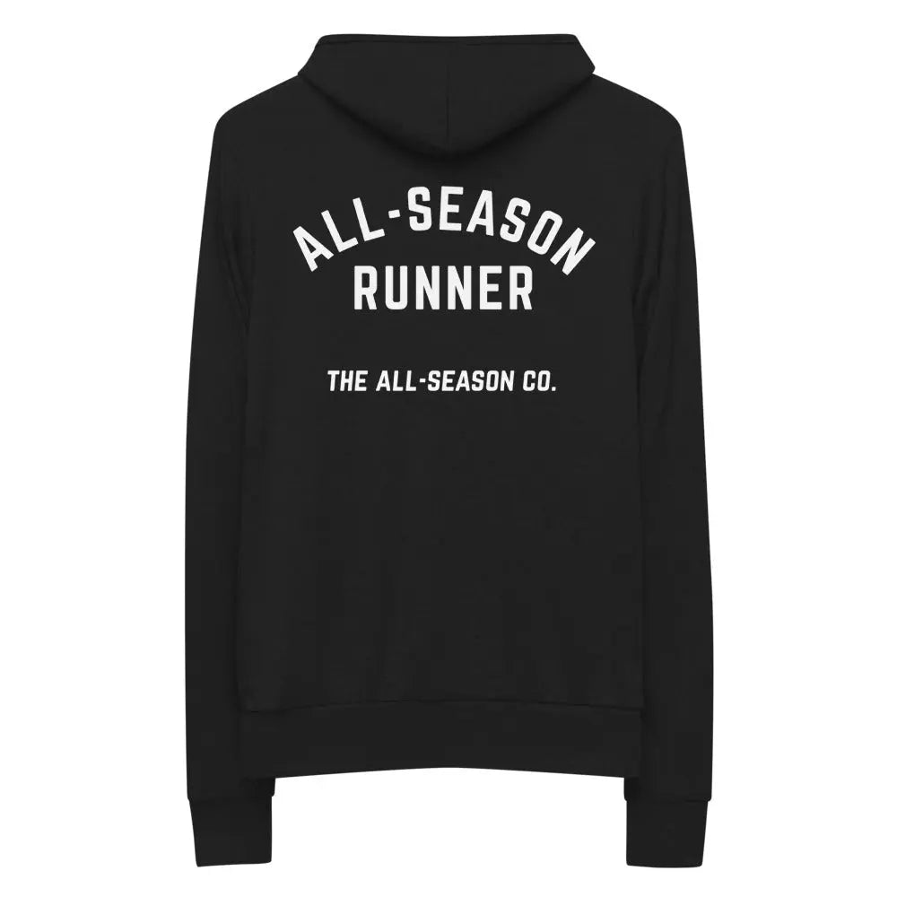 All-Season Runner: Unisex Zip Hooded Sweatshirt The All-Season Co.