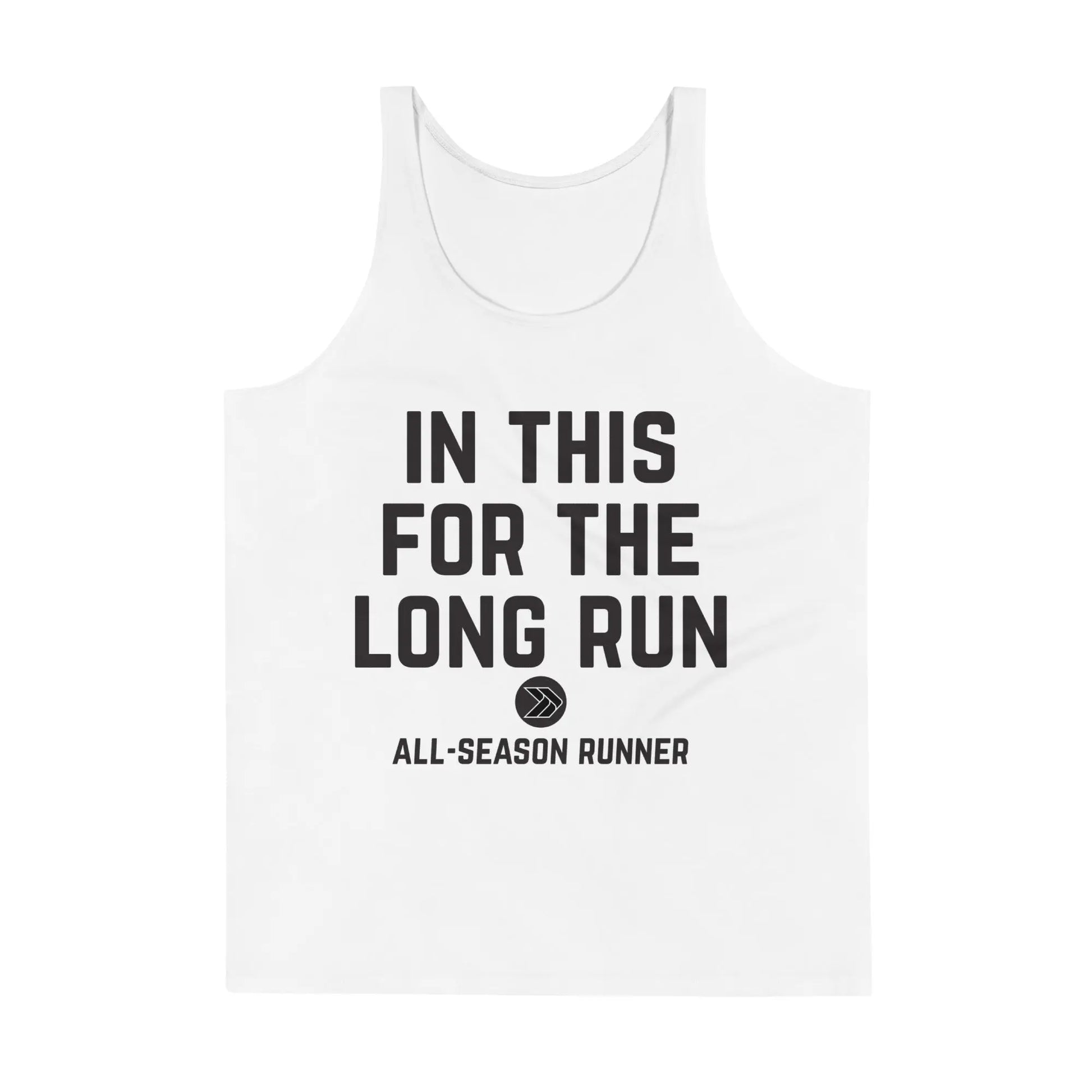 In This For the Long Run: Unisex Performance Tank The All-Season Co.