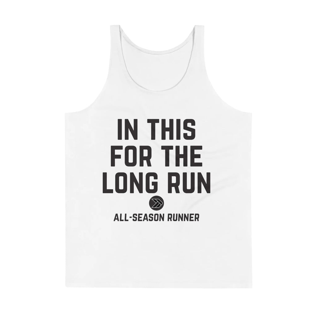 In This For the Long Run: Unisex Performance Tank The All-Season Co.