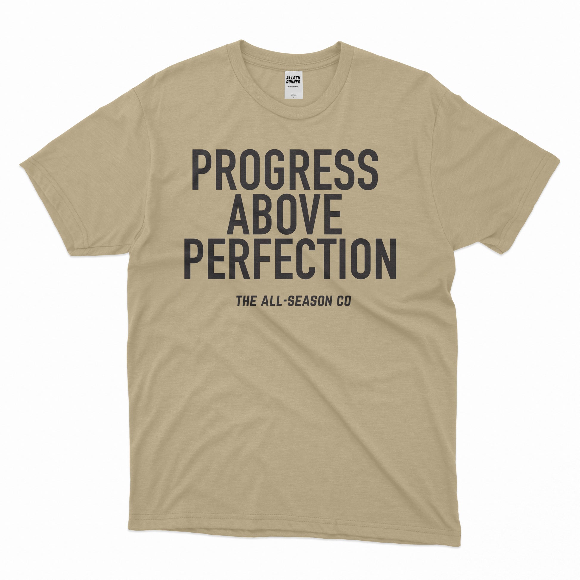 Progress Above Perfection: Stay Dry Unisex Tee Apliiq