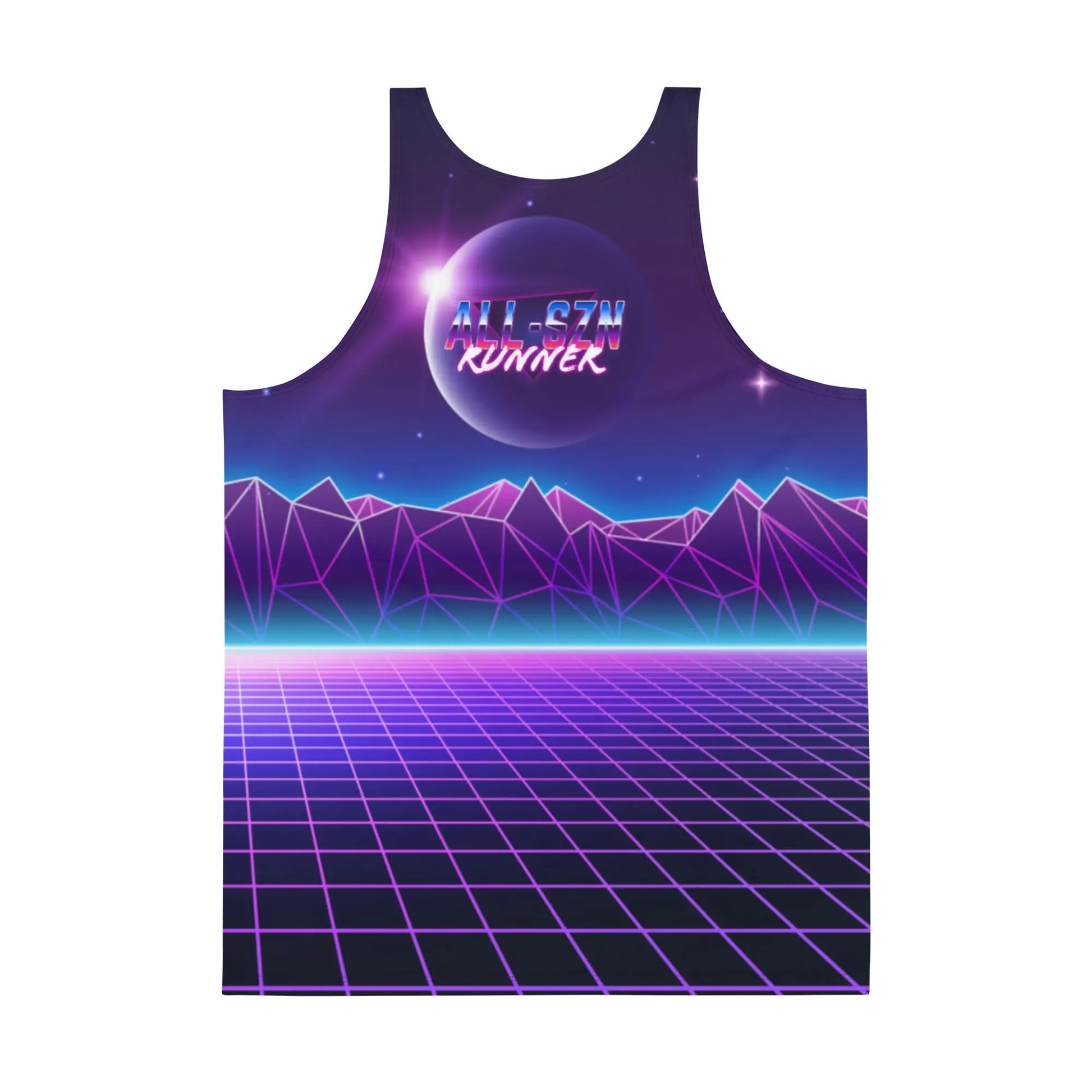 Run The 80s: Unisex Vaporwave Tank The All-Season Co.